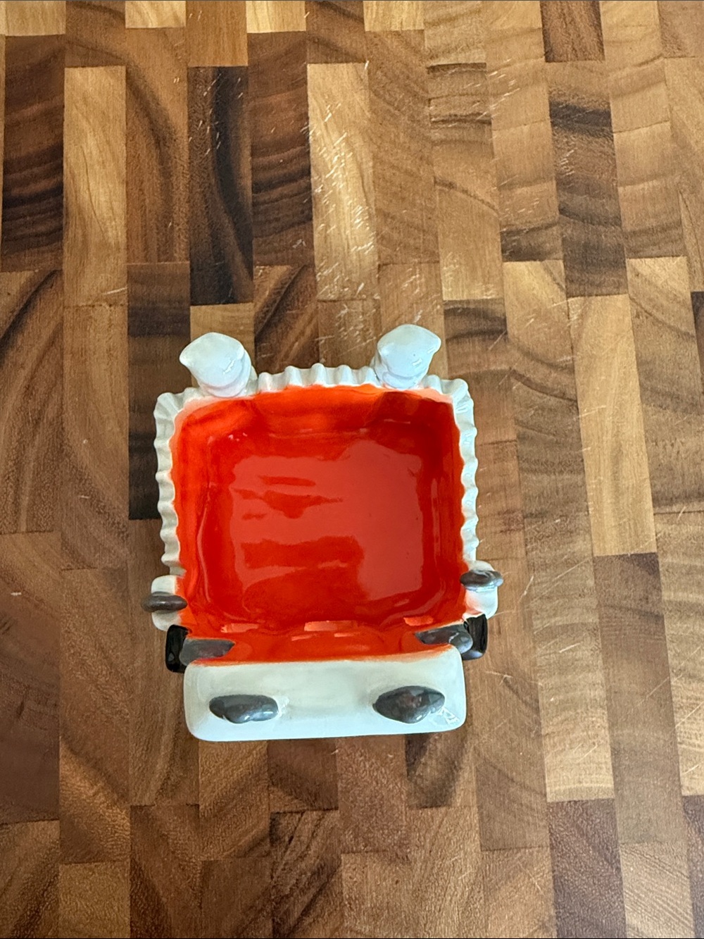 Ceramic Haunted House Lantern - Orange, Gray & White - Picture 6 of 6